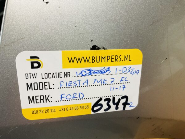 BUMPER Ford Fiesta MK7 Facelift 2011-2017 VOORBUMPER 1-D3-6347z
