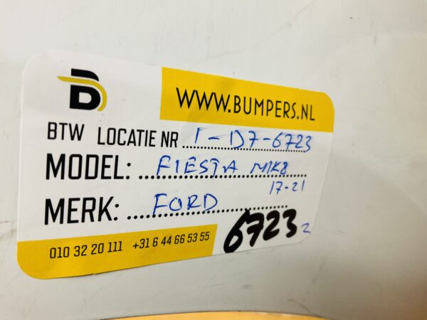 BUMPER Ford Fiesta MK8 2017-2022 VOORBUMPER 1-D7-6723z