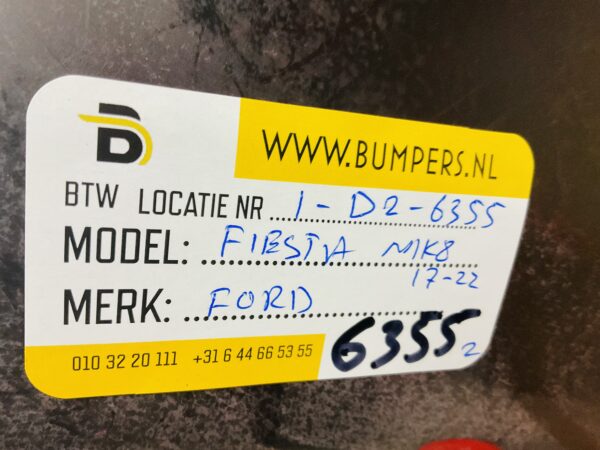 BUMPER Ford Fiesta MK8  2017-2021 VOORBUMPER 1-D2-6355z