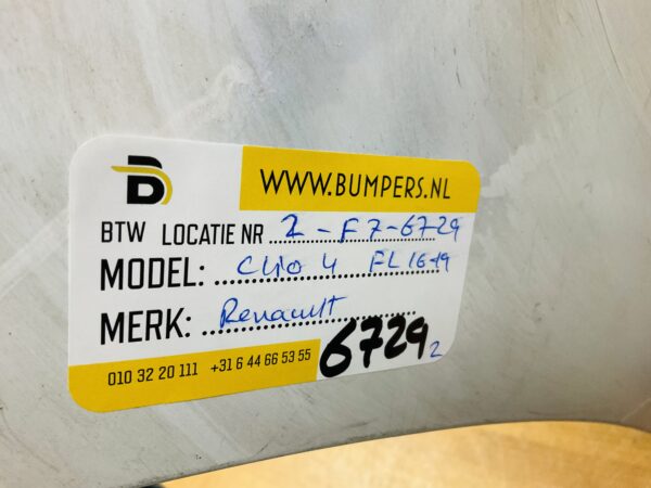BUMPER Renault Clio 4 Facelift 2016-2019 VOORBUMPER 2-F7-6729z