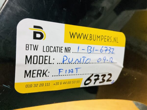 BUMPER Fiat Punto 2009-2012 VOORBUMPER 2-B1-6732z