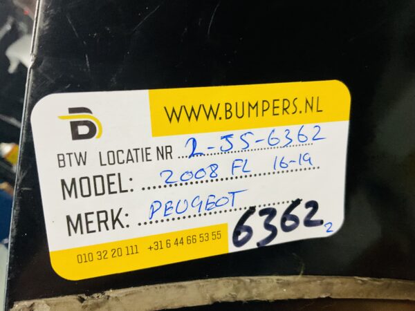 BUMPER Peugeot 2008 Facelift 2016-2019 VOORBUMPER 2-J5-6362z