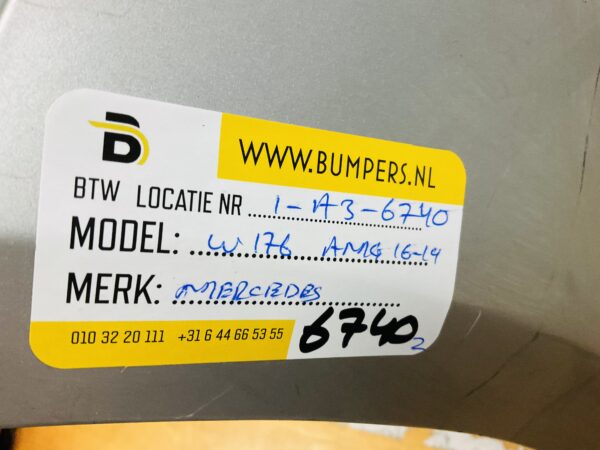 BUMPER Mercedes A Klasse W176 AMG  2016-2019 VOORBUMPER 1-A3-6740z