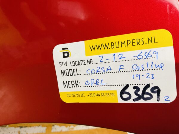 BUMPER Opel Corsa F Gs-line Gsline 2019-2024 VOORBUMPER 2-i2-6369z