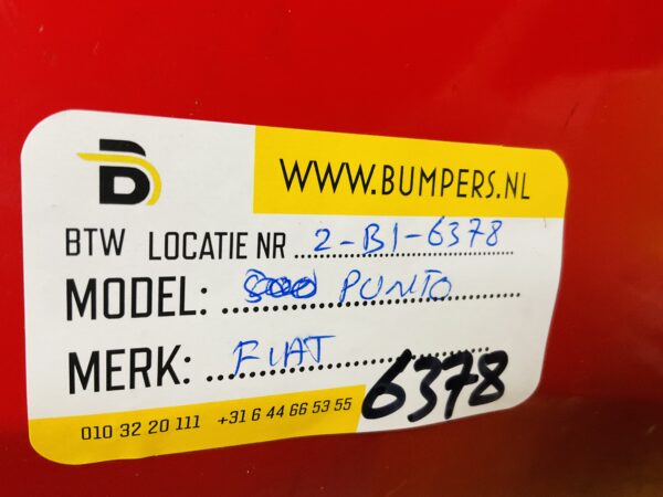 BUMPER Fiat Punto VOORBUMPER 2-B1-6378z