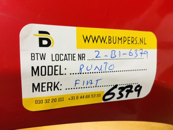 BUMPER Fiat Punto VOORBUMPER 2-B1-6379z
