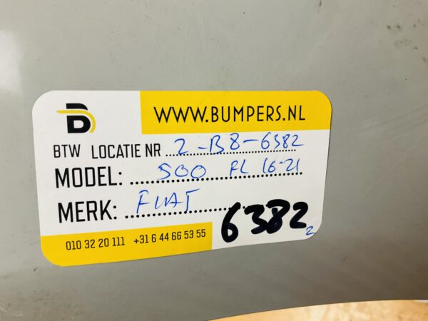 BUMPER Fiat 500 Facelift 2016-2022 VOORBUMPER 2-B8-6382z