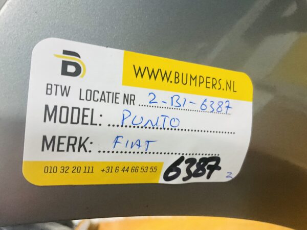 BUMPER Fiat Punto VOORBUMPER 2-B1-6387z