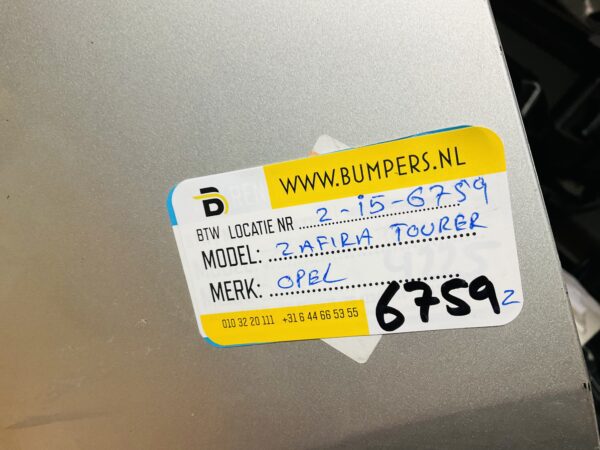 BUMPER Opel Zafira Tourer  VOORBUMPER 2-i5-6759z
