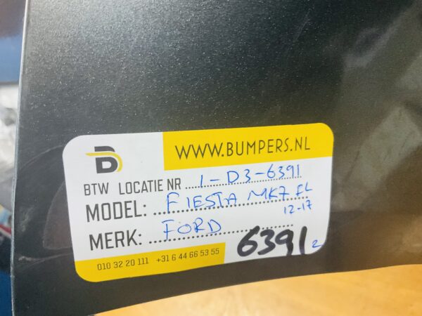 BUMPER Ford Fiesta MK7 Facelift 2011-2017 VOORBUMPER 1-D3-6391z