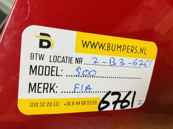 BUMPER Fiat 500 Facelift 2016-2021 VOORBUMPER 2-B3-6761z