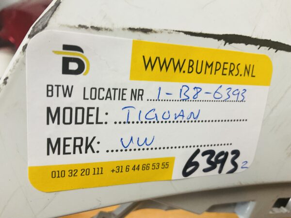 BUMPER Volkswagen Tiguan Normaal 2016-2021 VOORBUMPER 1-B8-6393z