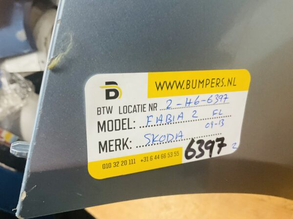 BBUMPER Skoda Fabia 2 Facelift 2009-2013 VOORBUMPER 2-H6-6397z