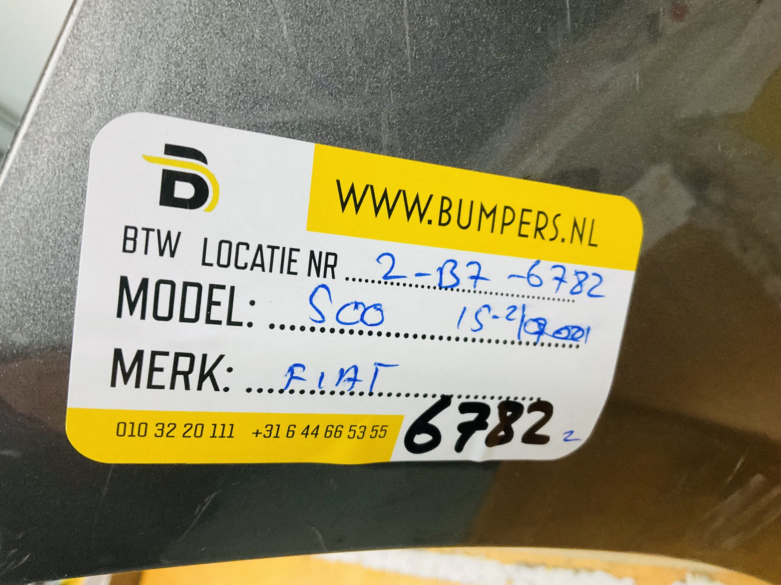 BUMPER Fiat 500 Facelift 2016-2021 VOORBUMPER 2-B8-6782z