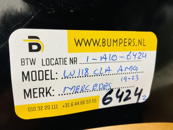 BUMPER Mercedes CLA Klasse W118 AMG Facelift 2019-2023 VOORBUMPER 1-A10-6424z