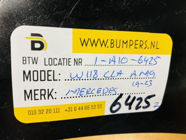 BUMPER Mercedes CLA Klasse W118 AMG Facelift 2019-2023 VOORBUMPER 1-A10-6425z
