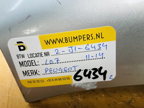 BUMPER Peugeot 107 2011-2014 VOORBUMPER 2-J1-6434z