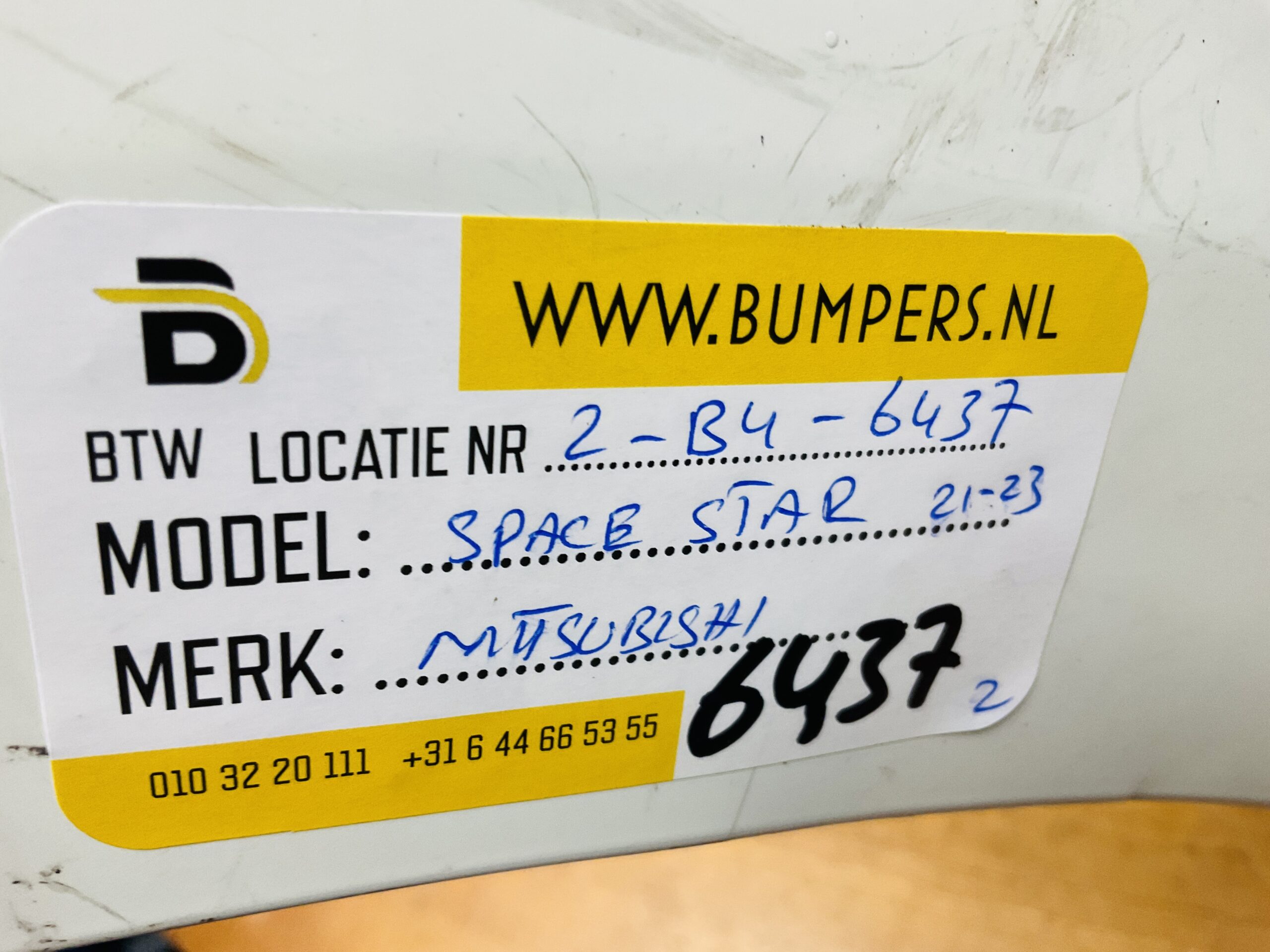 BUMPER Mitsubishi Spacestar 2021-2023 VOORBUMPER 2-B4-6437z