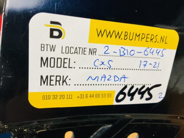 BUMPER Mazda CX5 2017-2021 VOORBUMPER 2-B10-6445z