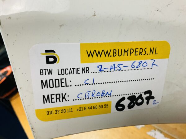 BUMPER Citroen C1  2014-2023 VOORBUMPER 2-A5-6807z
