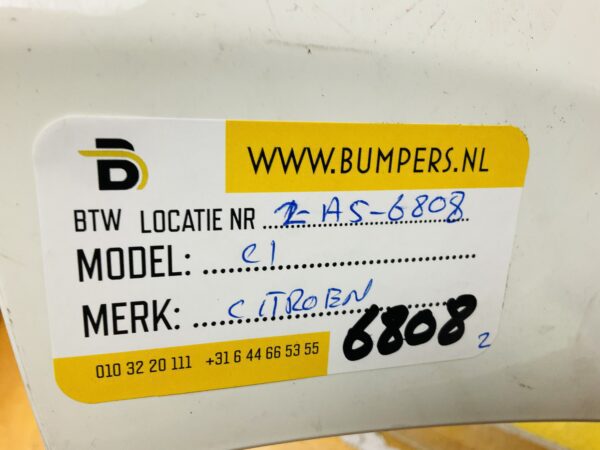 BUMPER Citroen C1  2014-2023 VOORBUMPER 2-A5-6808z