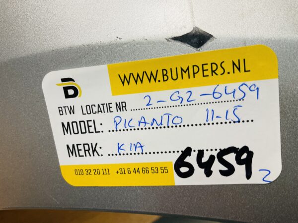 BUMPER Kia Picanto 2011-2015 VOORBUMPER 2-G2-6459z