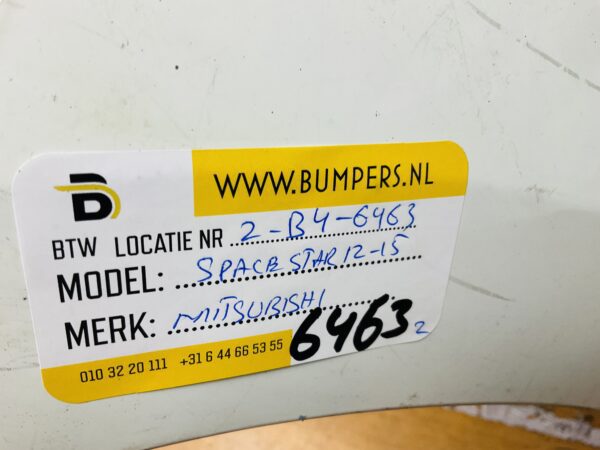 BUMPER Mitsubishi Spacestar 2012-2017 VOORBUMPER 2-B4-6463z