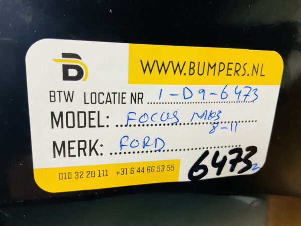 BUMPER Ford Focus MK3 2008-2011 VOORBUMPER 1-D9-6473z