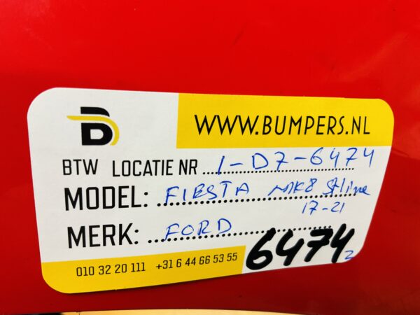 BUMPER Ford Fiesta MK8 ST-Line STline 2017-2022 VOORBUMPER 1-D7-6474z