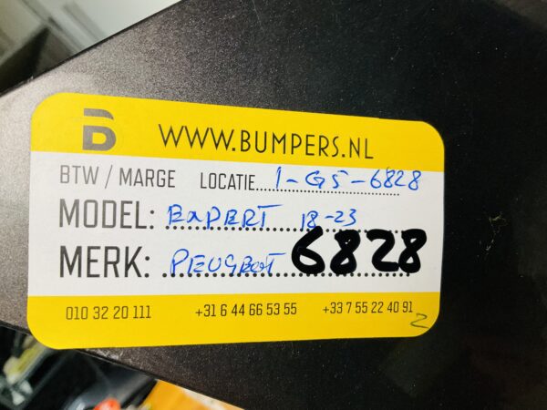 BUMPER Opel Vivaro 2018-2023 VOORBUMPER 1-G5-6828z