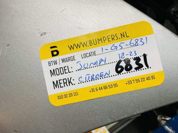 BUMPER Citroen Jumpy  2018-2023 VOORBUMPER 1-G5-6831z