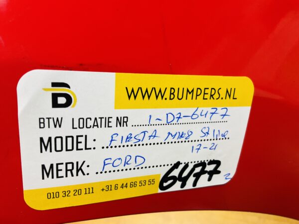 BUMPER Ford Fiesta MK8 ST-Line STline 2017-2021 VOORBUMPER 1-D7-6477z