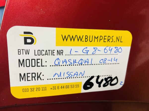 BUMPER Nissan Qashqai J10 2010-2016 62022BR10H VOORBUMPER 1-G8-6480z