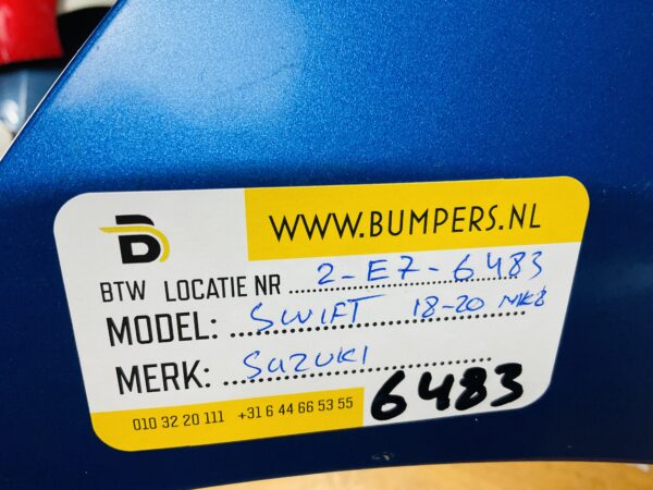 BUMPER Suzuki Swift MK8 2017-2022 VOORBUMPER 2-E7-6483z