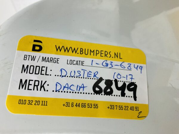 BUMPER Dacia Duster 2010-2015 VOORBUMPER 1-G3-6849z