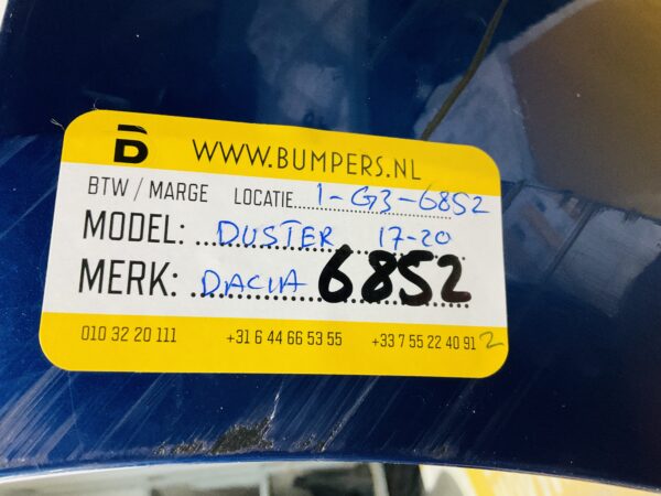 BUMPER Dacia Duster 2017-2020 VOORBUMPER 1-G3-6852z