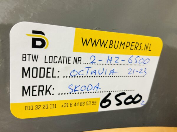 BUMPER Skoda Octavia 4  2021-2023 VOORBUMPER 2-H2-6500z