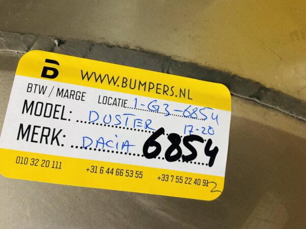 BUMPER Dacia Duster 2017-2020 VOORBUMPER 1-G3-6854z