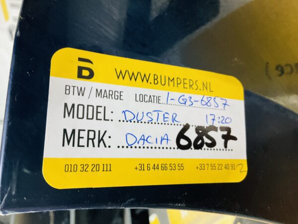 BUMPER Dacia Duster 2017-2020 VOORBUMPER 1-G3-6857z