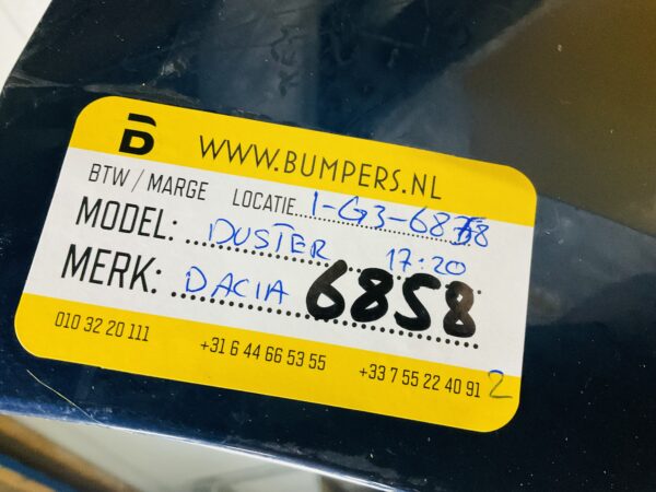BUMPER Dacia Duster 2017-2020 VOORBUMPER 1-G3-6858z