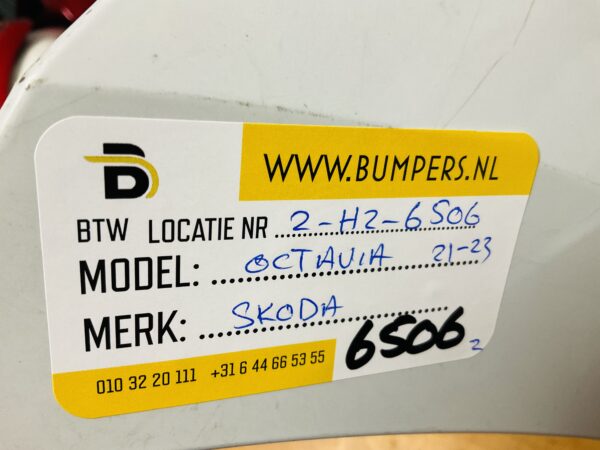 BUMPER Skoda Octavia 4  2021-2023 VOORBUMPER 2-H2-6506z