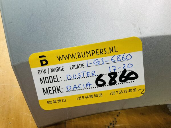 BUMPER Dacia Duster 2017-2020 VOORBUMPER 1-G3-6860z