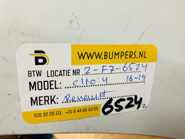 BUMPER Renault Clio 4 Facelift 2016-2019 VOORBUMPER 2-F7-6524z