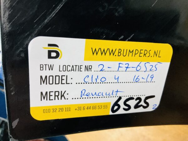 BUMPER Renault Clio 4 Facelift 2016-2019 VOORBUMPER 2-F7-6525z
