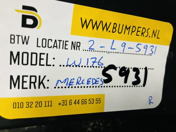 Onderplaat Mercedes A Klasse W176 A1768850136 AMG Bumperlip 2-L9C-5931R