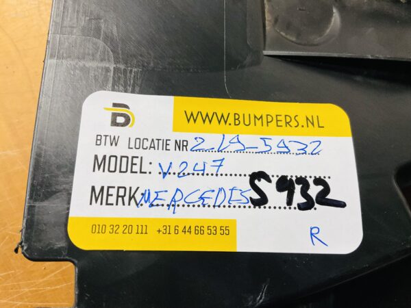 Onderplaat Mercedes B Klasse W247 A2478858302 Bumperlip 2-L9-5932R