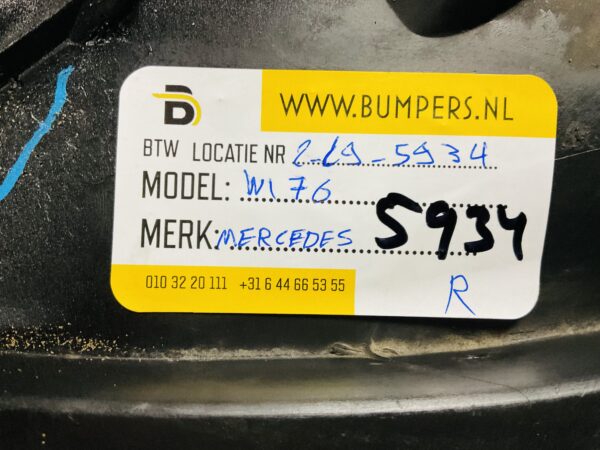 Onderplaat Mercedes A Klasse W176 A1768850136 AMG Bumper lip 2-L9-5934R