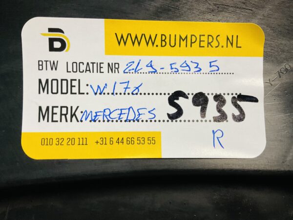 Onderplaat Mercedes A Klasse W176 1768850136 Bumper lip 2-L9-5935R