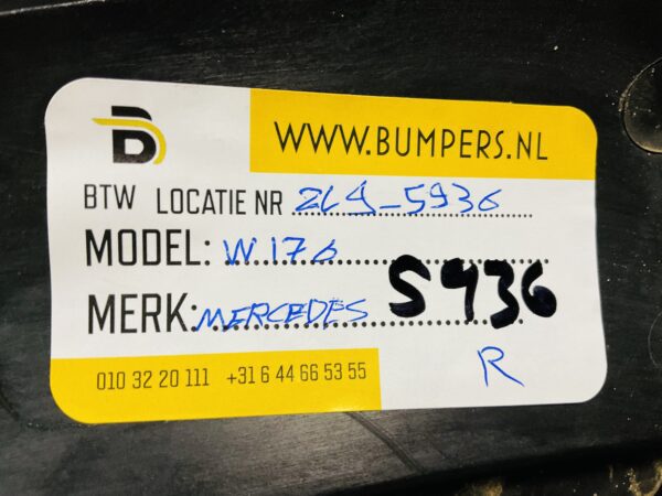Onderplaat Mercedes A Klasse W176 A1768850136 AMG Bumperlip  2-L9C-5936R