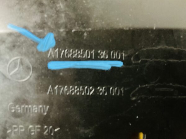 Onderplaat Mercedes A Klasse W176 A1768850136 CLA W117 Bumperlip 2-L9C-5938R